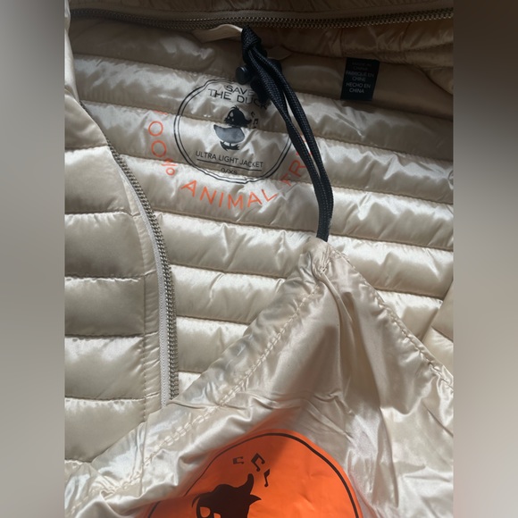 Save The Duck Alexa Shiny Hooded Puffer Jacket Size 0 (XS) - Picture 8 of 10